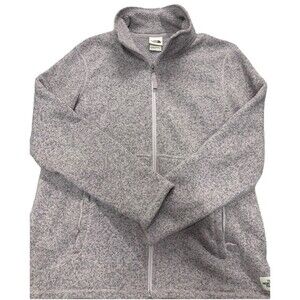 The North Face Women’s XL Gray Heather Full Zip Sweater Fleece Jacket Outdoor